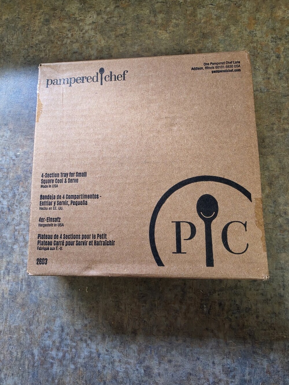 Pampered Chef 4-Section Serving Tray #2603